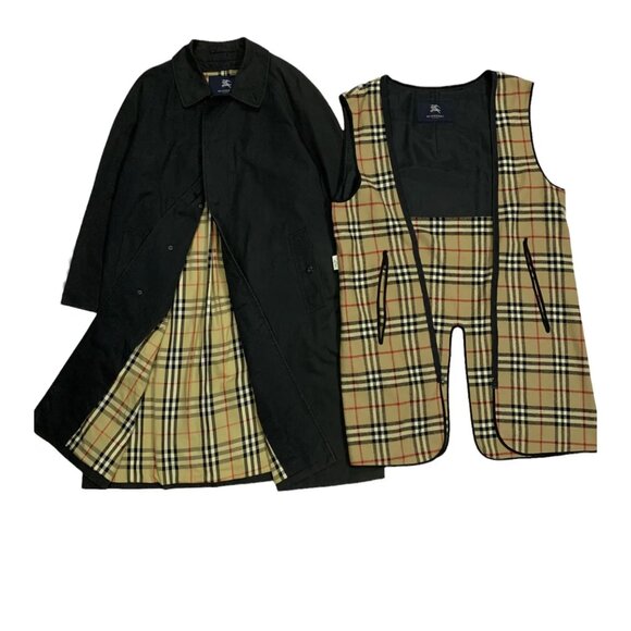 Burberry Prorsum Nova Check Trench Coat - Large - Japan